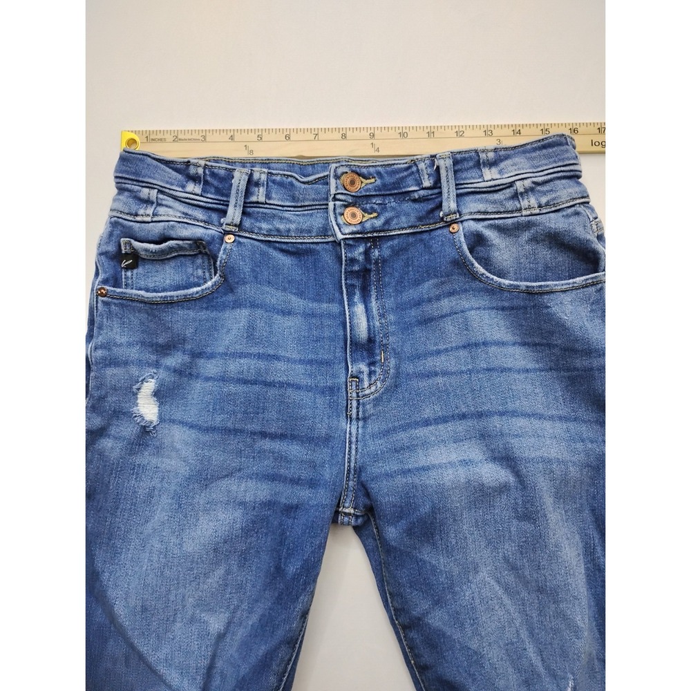 KanCan Chloe High Rise Super Flare Womens Size 15 / 31 Double Button Fly 32x33 - Picture 6 of 11